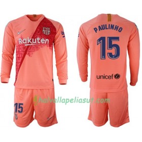 Jalkapallo Pelipaidat FC Barcelona Paulinho 15 Lasten 3 Paita 2018-2019 Pitkähihainen